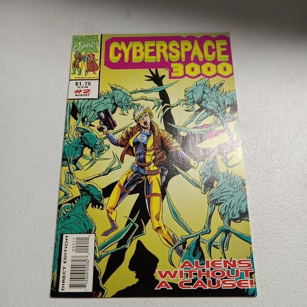 Cyberspace 3000 Issue #2 1993 Marvel Comics Direct Edition Bagged and Boarded